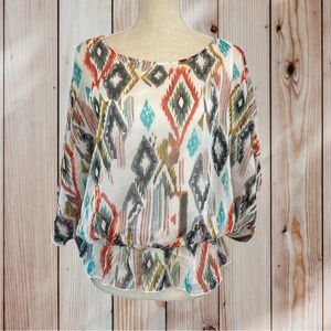 West Kei Aztec Print Blouse